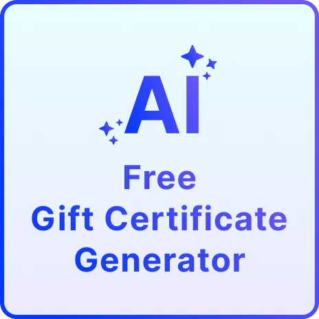 Free AI Gift Certificate Generator, Free Gift Certificate Maker Online